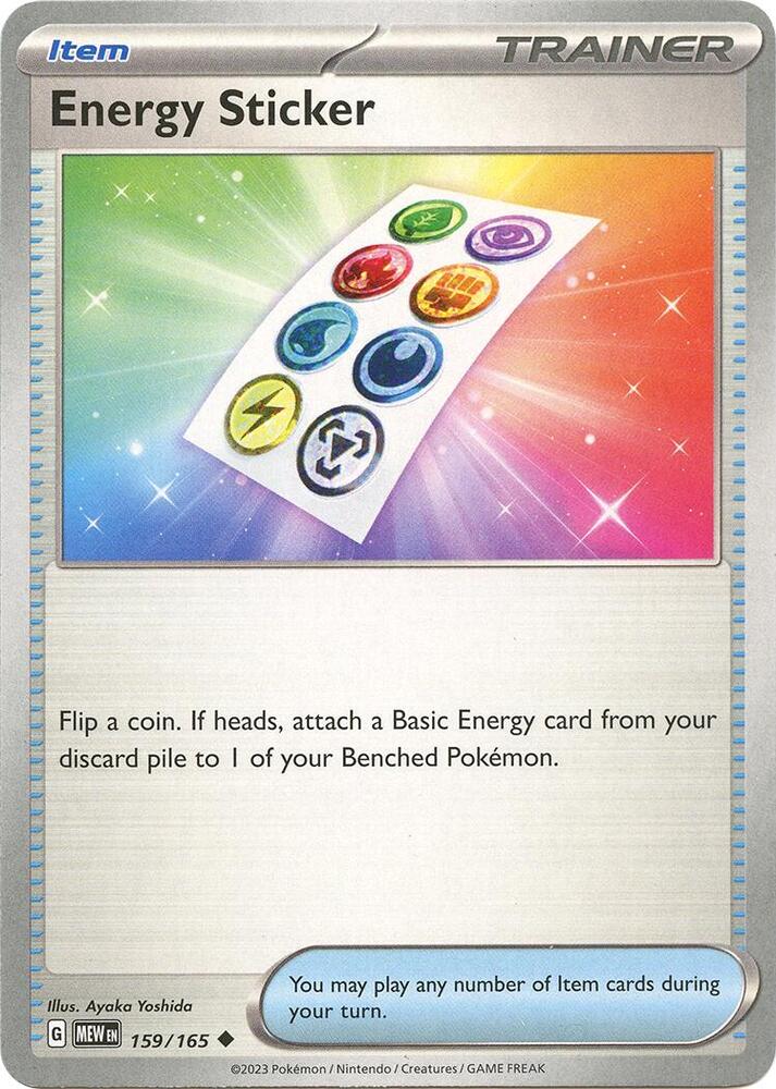 Energy Sticker - 159/165 Uncommon SV: Scarlet & Violet 151