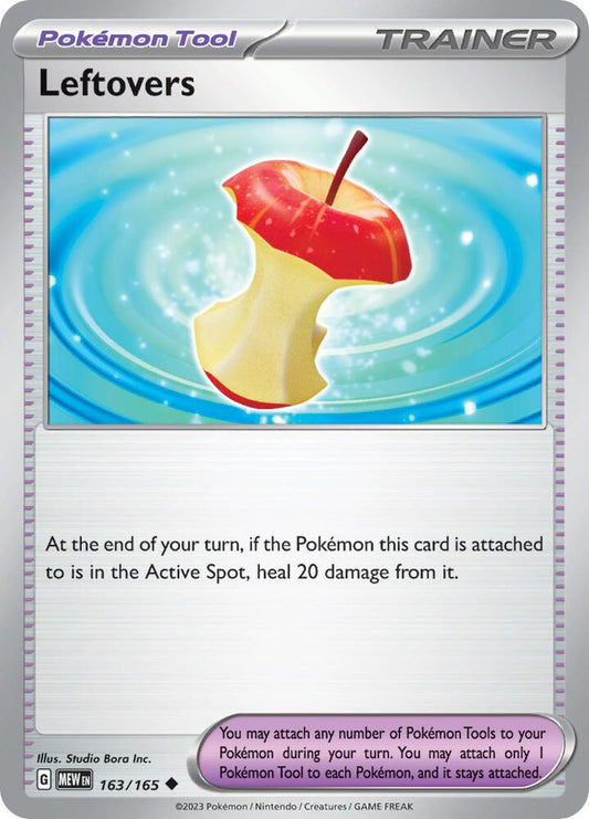 Leftovers 163/165 Uncommon Scarlet & Violet 151 Pokémon card