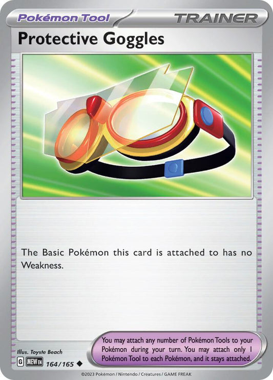 Protective Goggles 164/165 Uncommon Scarlet & Violet 151 Pokémon card