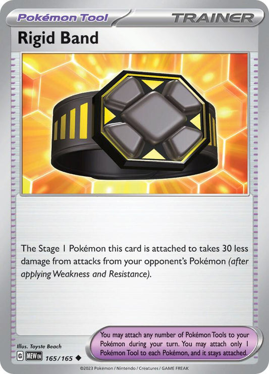 Rigid Band 165/165 Uncommon Scarlet & Violet 151 Pokémon card