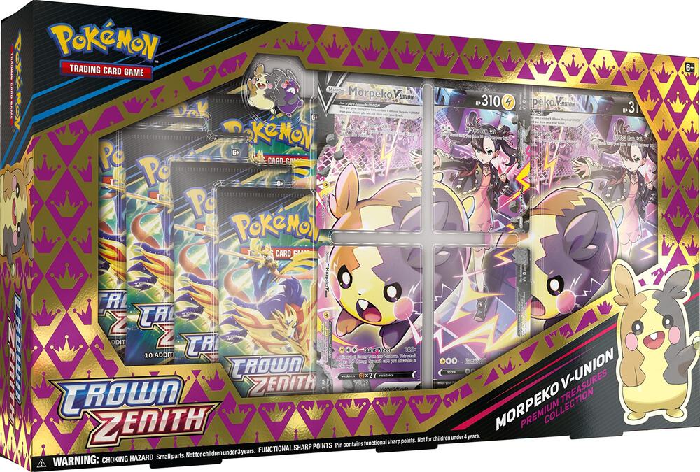 Morpeko V-UNION Premium Treasures Collection Crown Zenith Pokémon card