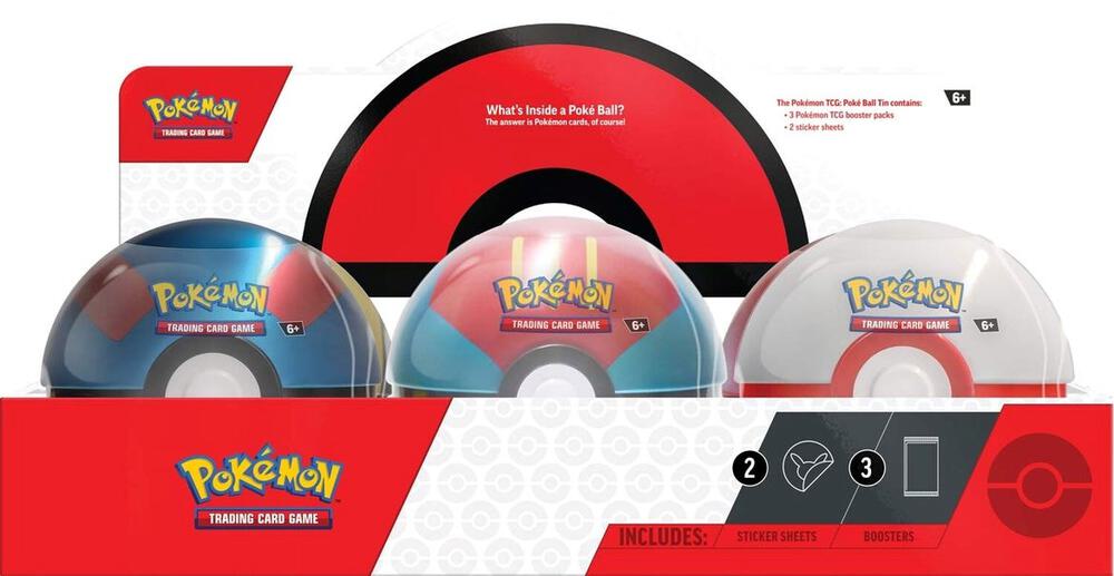 Poke Ball Tin Display (Q3 2023) - Miscellaneous Cards & Products