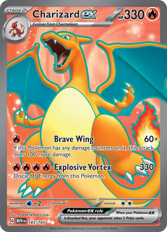 Charizard ex - 183/165 183/165 Ultra Rare Scarlet & Violet 151 Pokémon card