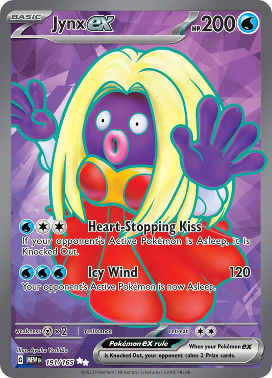 Jynx ex - 191/165 191/165 Ultra Rare Scarlet & Violet 151 Pokémon card