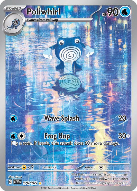 Poliwhirl - 176/165 176/165 Illustration Rare Scarlet & Violet 151 Pokémon card