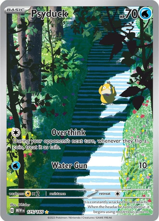 Psyduck - 175/165 175/165 Illustration Rare Scarlet & Violet 151 Pokémon card