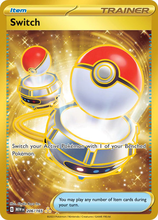 Switch - 206/165 206/165 Hyper Rare Scarlet & Violet 151 Pokémon card