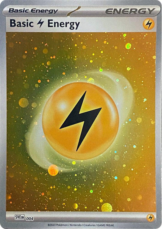 Basic Lightning Energy (Cosmos Holo) - 004 Common SV01: Scarlet & Violet Base Set