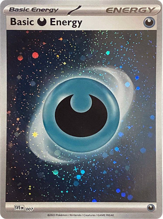 Basic Darkness Energy (Cosmos Holo) - 007 Common SV01: Scarlet & Violet Base Set