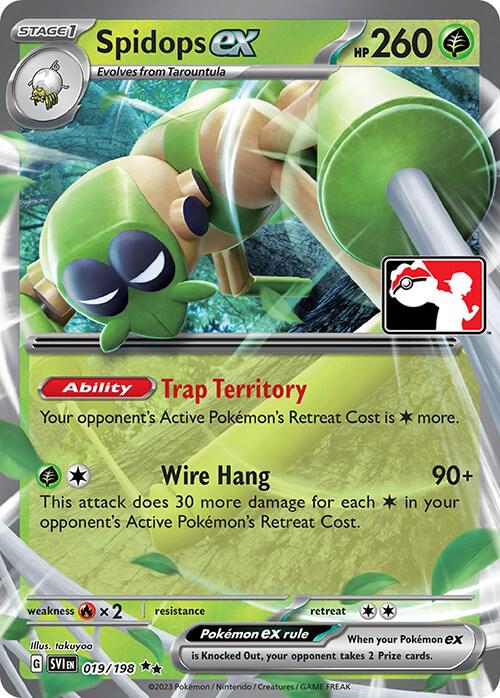Spidops ex - 019/198 019/198 Double Rare Prize Pack Series Cards Pokémon card