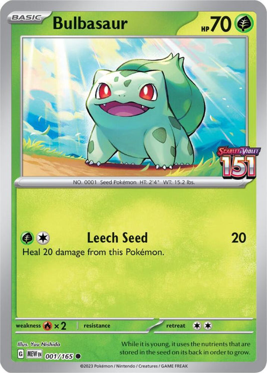 Bulbasaur - 001/165 (Best Buy Exclusive) 001/165 Promo Miscellaneous Cards & Products Pokémon card