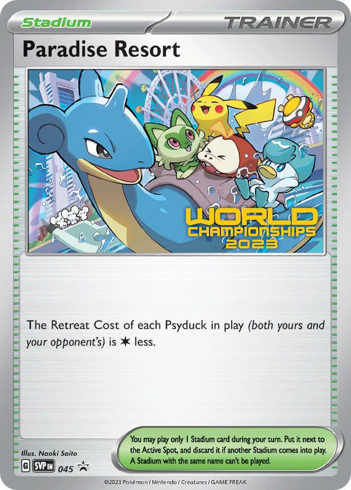Paradise Resort - 045 (World Championships 2023) 045 Promo Scarlet & Violet Promo Cards Pokémon card