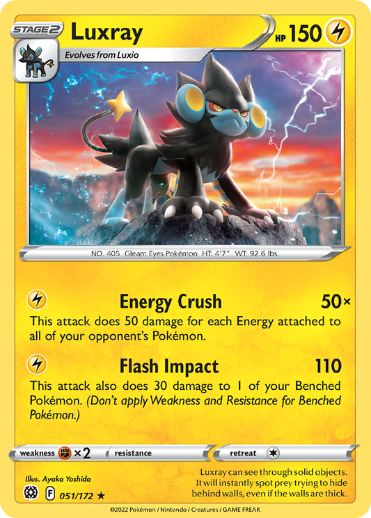 Luxray 051/172 Rare Brilliant Stars