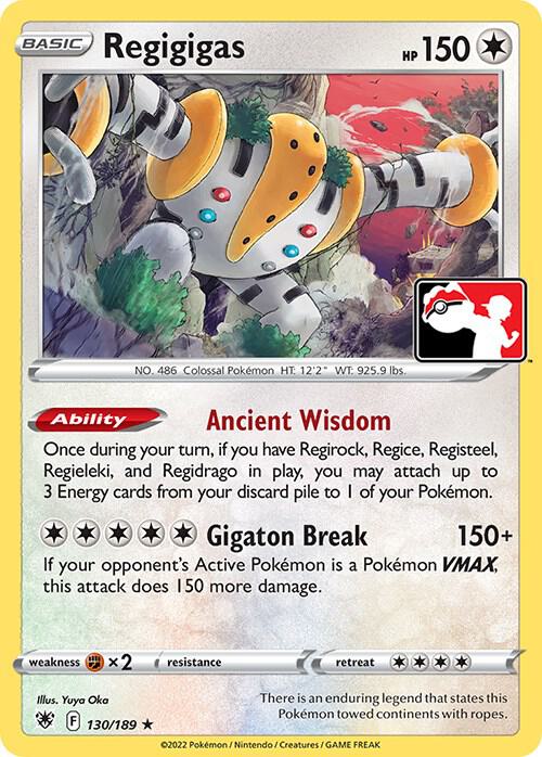Regigigas - 130/189 Rare Prize Pack Series Cards
