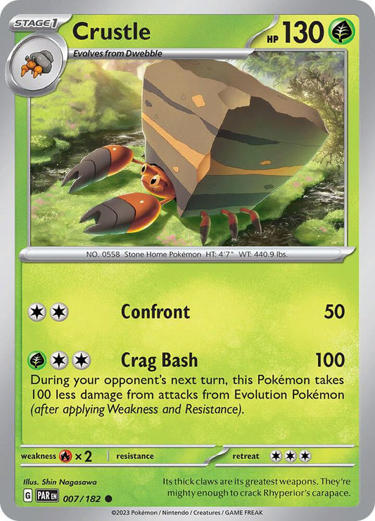 Crustle - 007/182 007/182 Common Paradox Rift Pokémon card