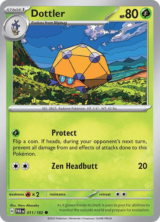 Dottler - 011/182 011/182 Common Paradox Rift Pokémon card