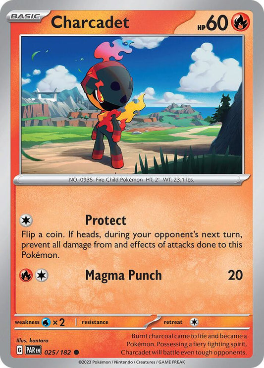 Charcadet - 025/182 025/182 Common Paradox Rift Pokémon card