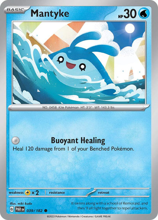Mantyke - 039/182 039/182 Common Paradox Rift Pokémon card