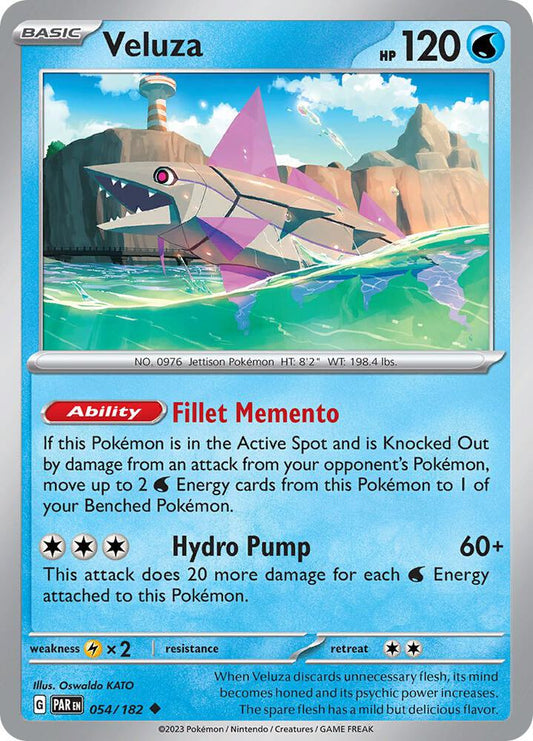 Veluza - 054/182 054/182 Uncommon Paradox Rift Pokémon card