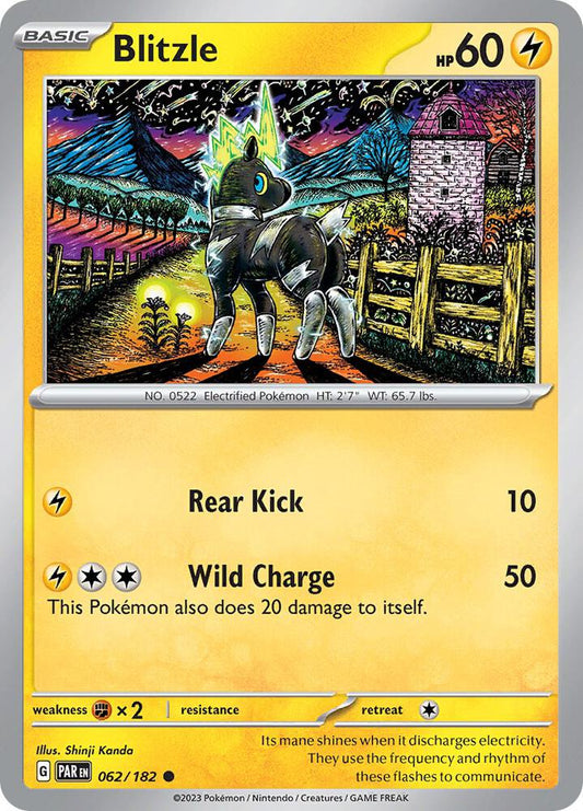 Blitzle - 062/182 062/182 Common Paradox Rift Pokémon card