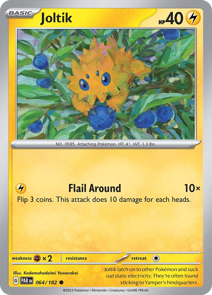 Joltik - 064/182 064/182 Common Paradox Rift Pokémon card