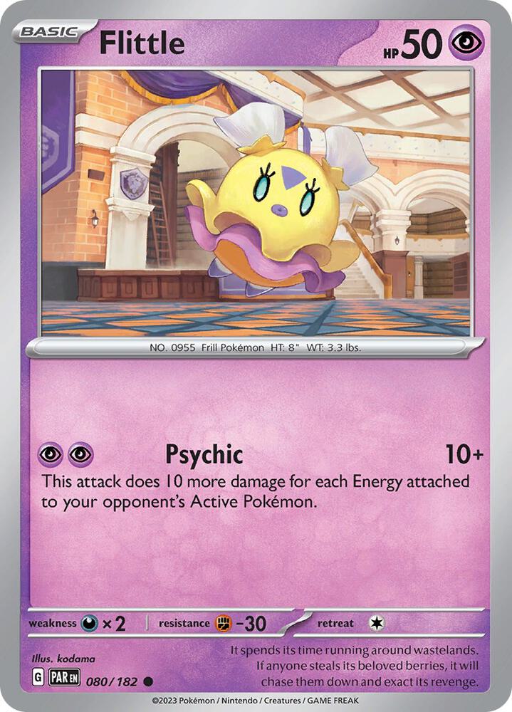 Flittle - 080/182 080/182 Common Paradox Rift Pokémon card