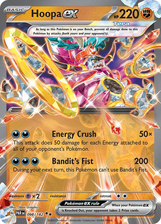 Hoopa ex 098/182 Double Rare Paradox Rift Pokémon card