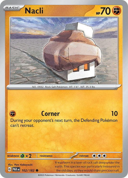 Nacli - 102/182 102/182 Common Paradox Rift Pokémon card
