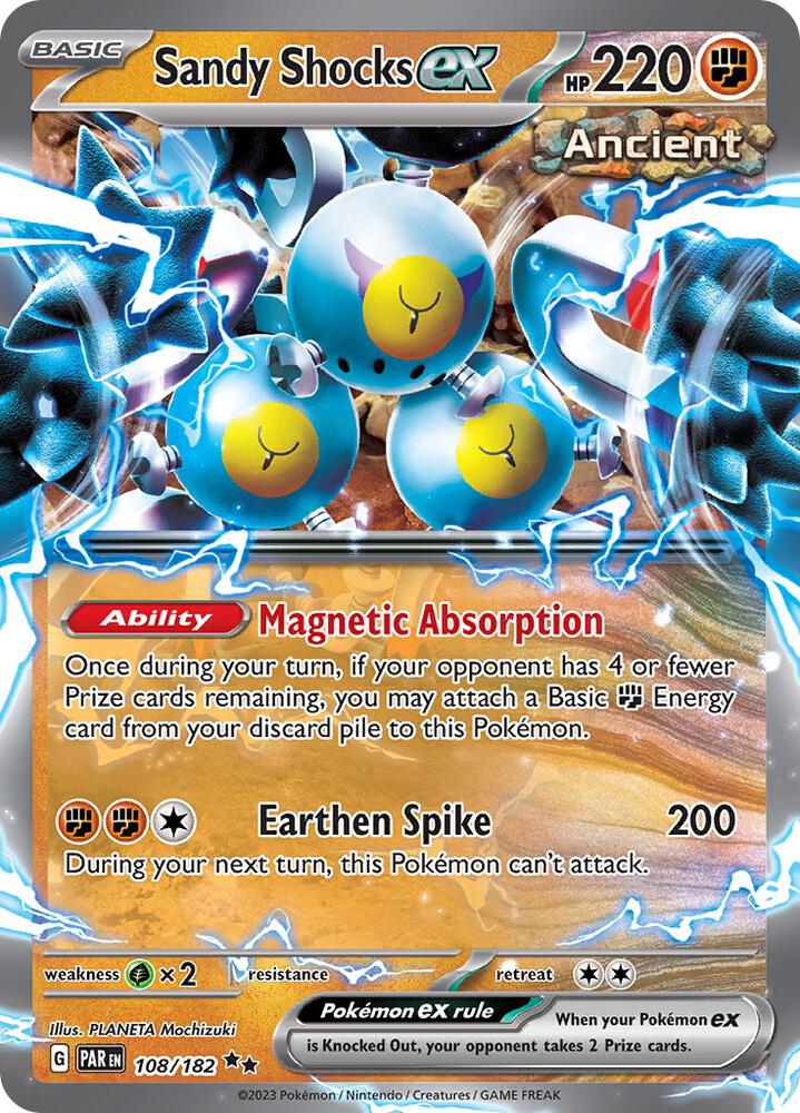Sandy Shocks ex - 108/182 108/182 Double Rare Paradox Rift Pokémon card