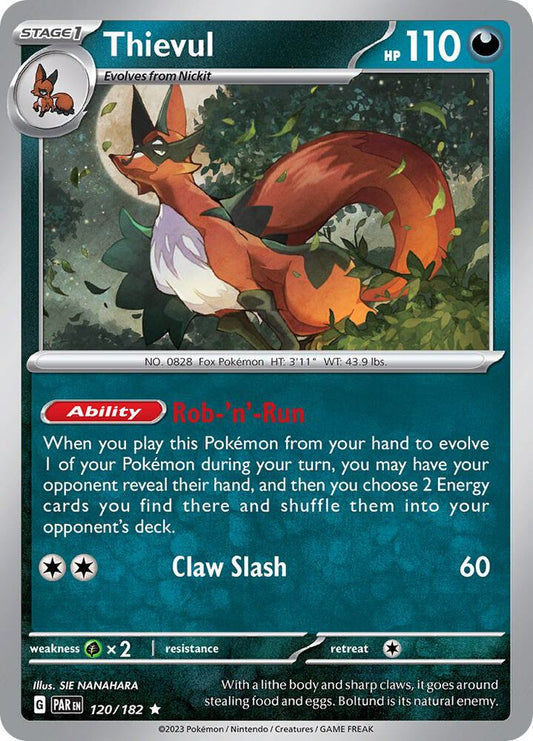 Thievul - 120/182 Rare SV04: Paradox Rift