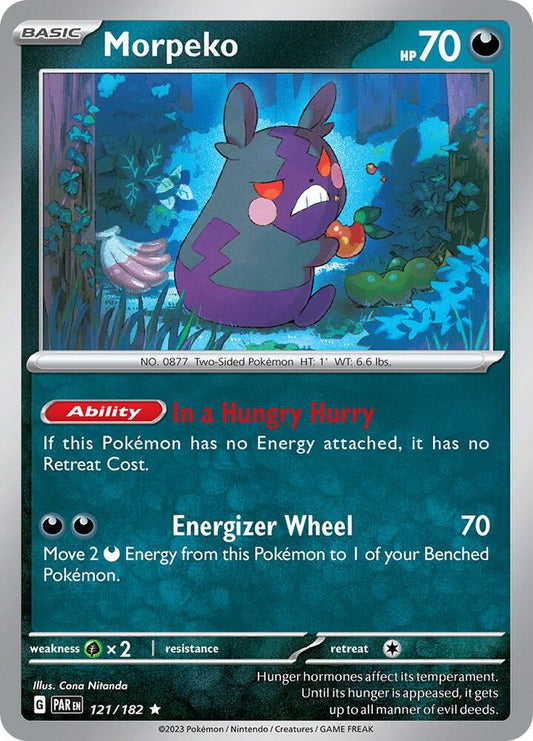 Morpeko - 121/182 121/182 Rare Paradox Rift Pokémon card