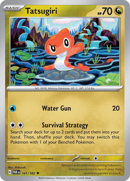 Tatsugiri 141/182 Uncommon Paradox Rift Pokémon card