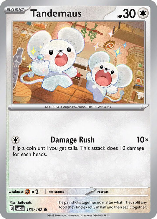 Tandemaus - 153/182 153/182 Common Paradox Rift Pokémon card