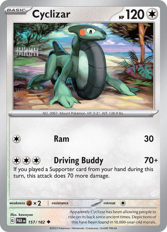 Cyclizar - 157/182 157/182 Uncommon Paradox Rift Pokémon card