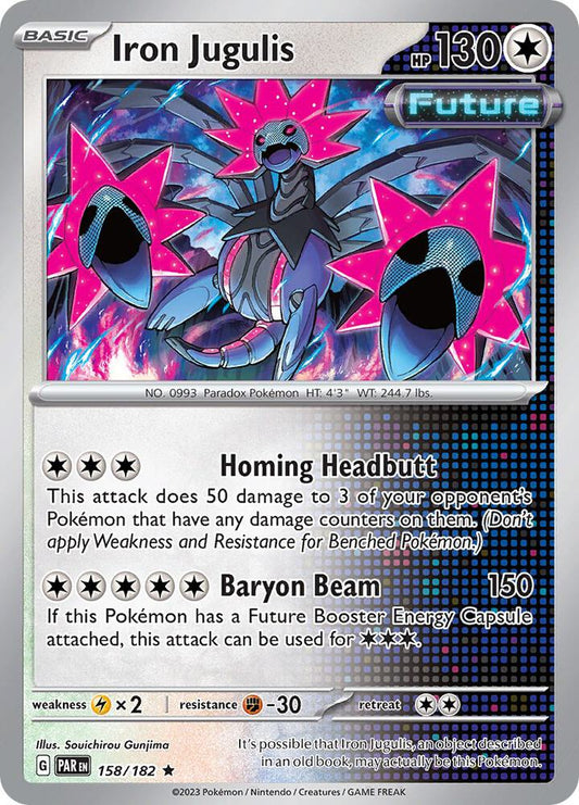 Iron Jugulis - 158/182 158/182 Rare Paradox Rift Pokémon card