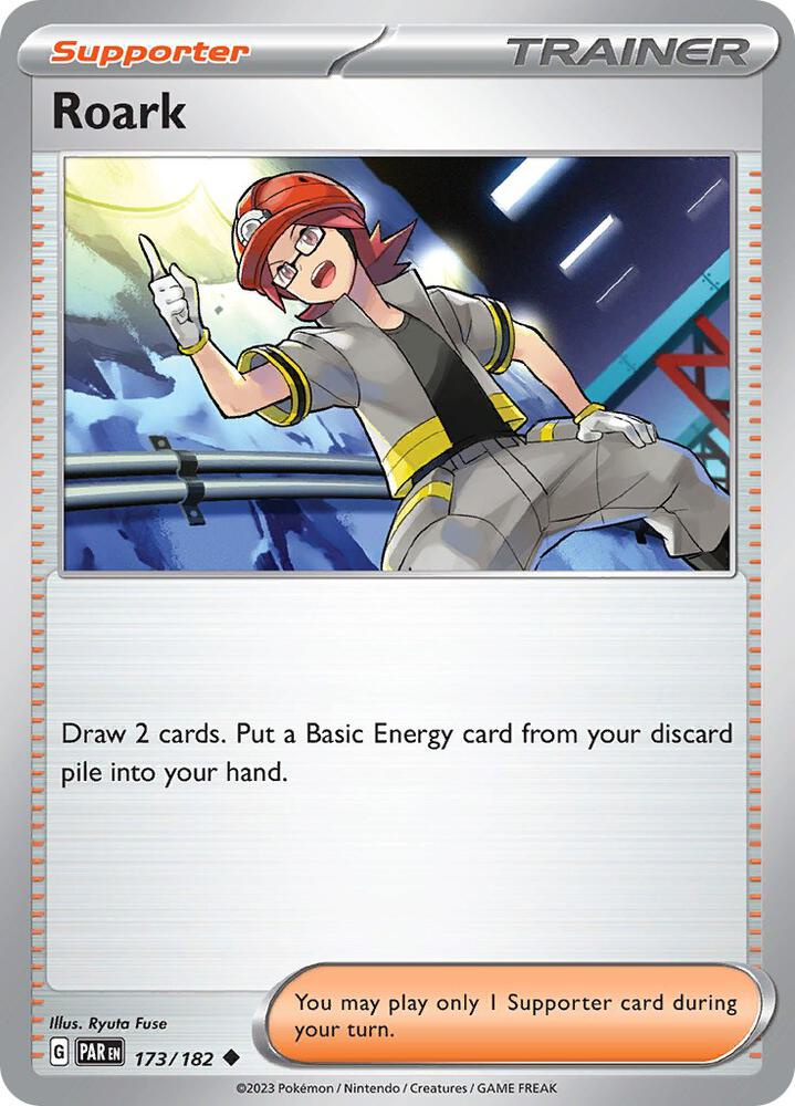 Roark 173/182 Uncommon Paradox Rift Pokémon card