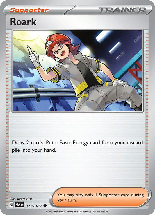Roark 173/182 Uncommon Paradox Rift Pokémon card
