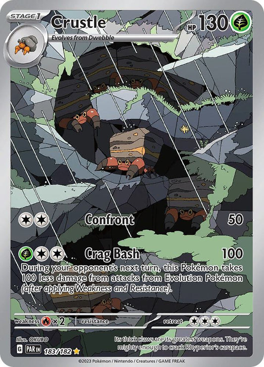 Crustle - 183/182 183/182 Illustration Rare Paradox Rift Pokémon card