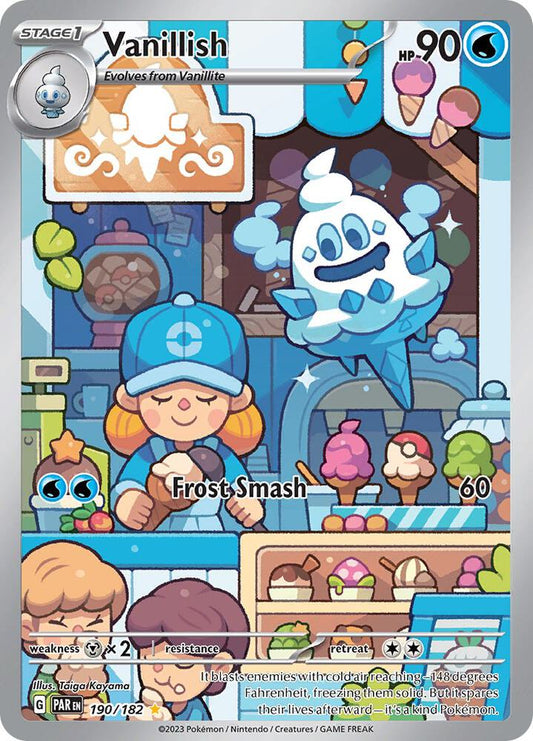 Vanillish - 190/182 Illustration Rare SV04: Paradox Rift