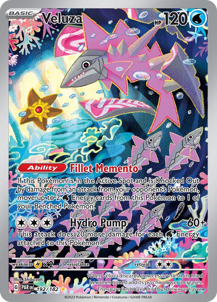 Veluza - 192/182 192/182 Illustration Rare Paradox Rift Pokémon card