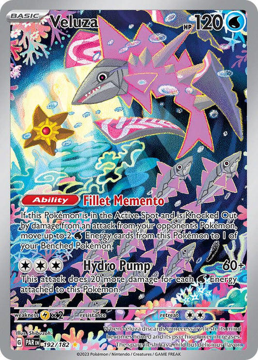 Veluza - 192/182 192/182 Illustration Rare Paradox Rift Pokémon card