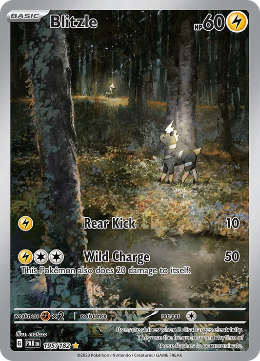Blitzle - 195/182 Illustration Rare SV04: Paradox Rift