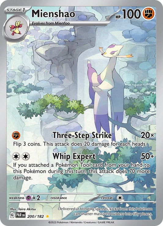 Mienshao - 200/182 200/182 Illustration Rare Paradox Rift Pokémon card