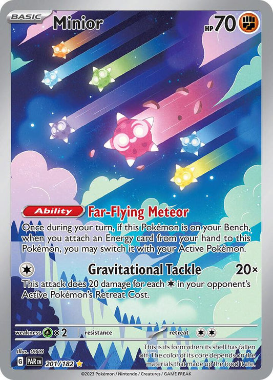 Minior - 201/182 201/182 Illustration Rare Paradox Rift Pokémon card