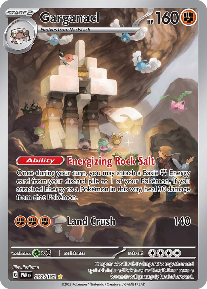 Garganacl - 202/182 Illustration Rare SV04: Paradox Rift