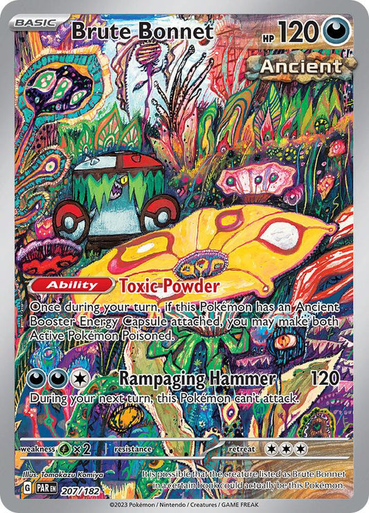 Brute Bonnet - 207/182 207/182 Illustration Rare Paradox Rift Pokémon card