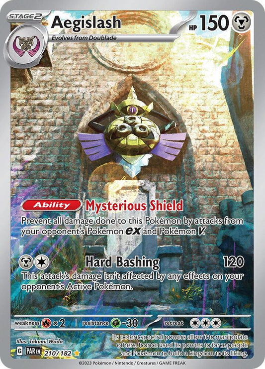 Aegislash - 210/182 210/182 Illustration Rare Paradox Rift Pokémon card