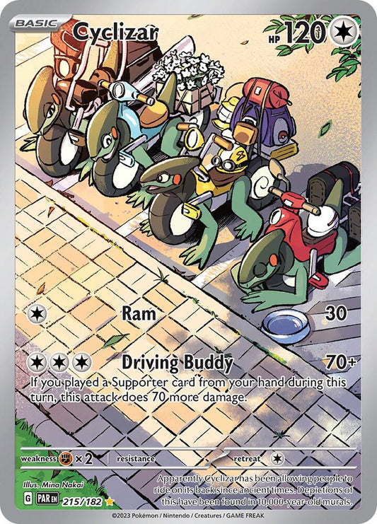 Cyclizar - 215/182 215/182 Illustration Rare Paradox Rift Pokémon card