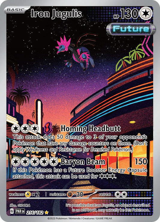 Iron Jugulis - 216/182 Illustration Rare SV04: Paradox Rift
