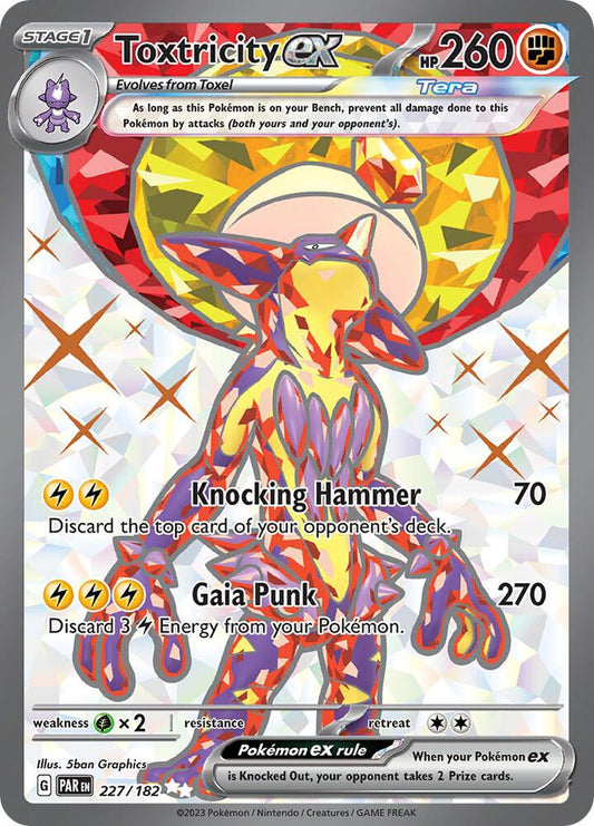 Toxtricity ex - 227/182 227/182 Ultra Rare Paradox Rift Pokémon card